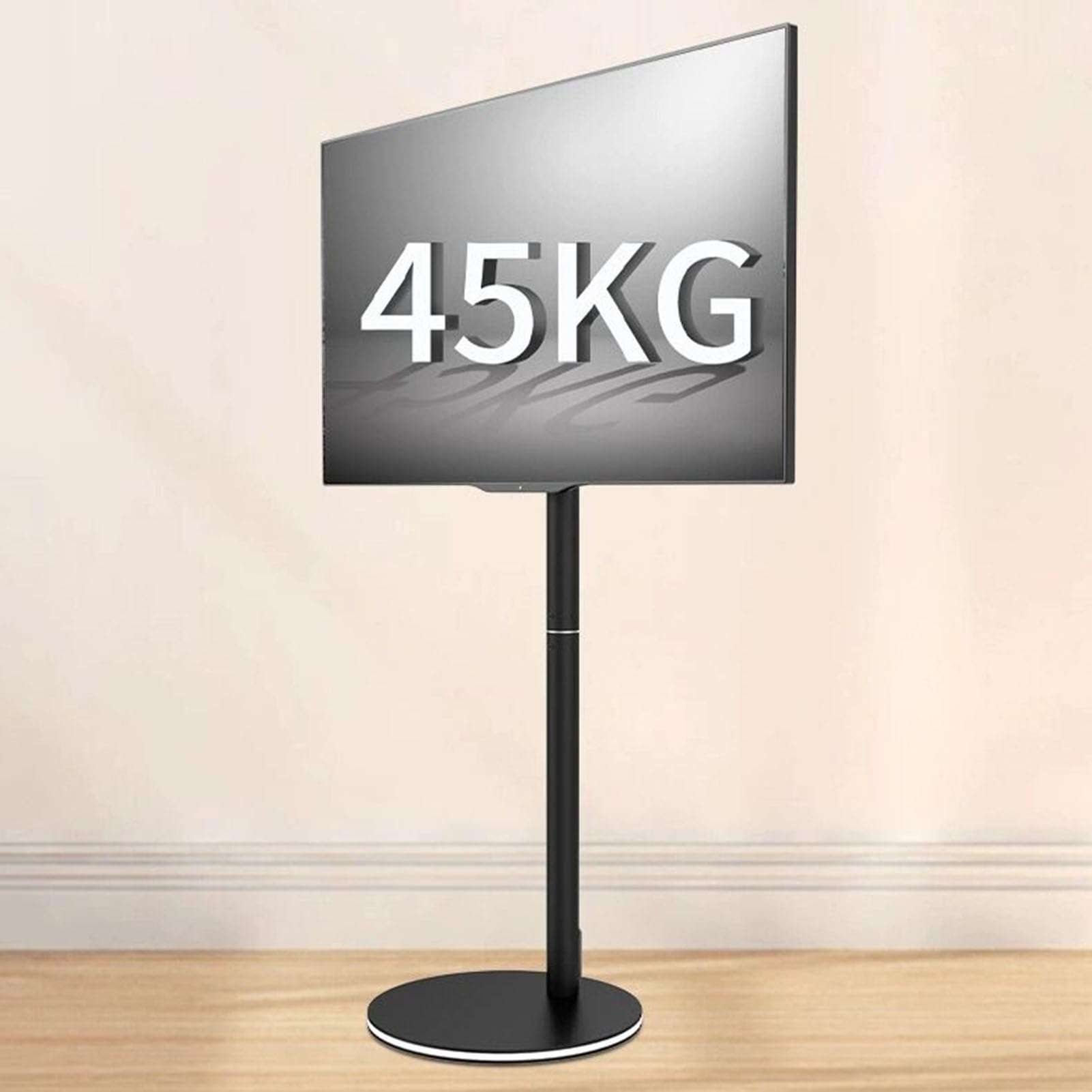 Monitor Mount,tv Wall Mount, TV Floor Stand with Light - LCD TV e Floor Stand, Swivel TV Stand Mount with LED Lights, with Cable Management 4