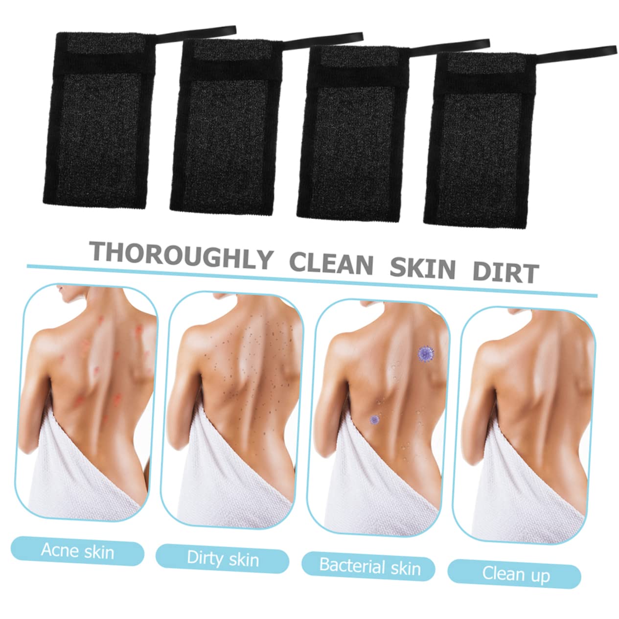 FRCOLOR 20 Pcs Soap Foaming Mesh Bag Drawstring Soap Pouch Dish Soap Dispenser Self Draining Shower Bar Soap Foaming Net Travel Soap Container Exfoliating Soap Net Sponge Nylon Fiber Black 4