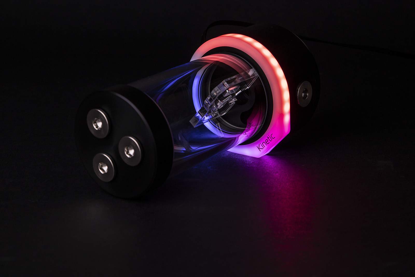 EKWB EK-Quantum Kinetic TBE 200 Reservoir with D5 Body, D-RGB, Pump Not Included, Acetal 6