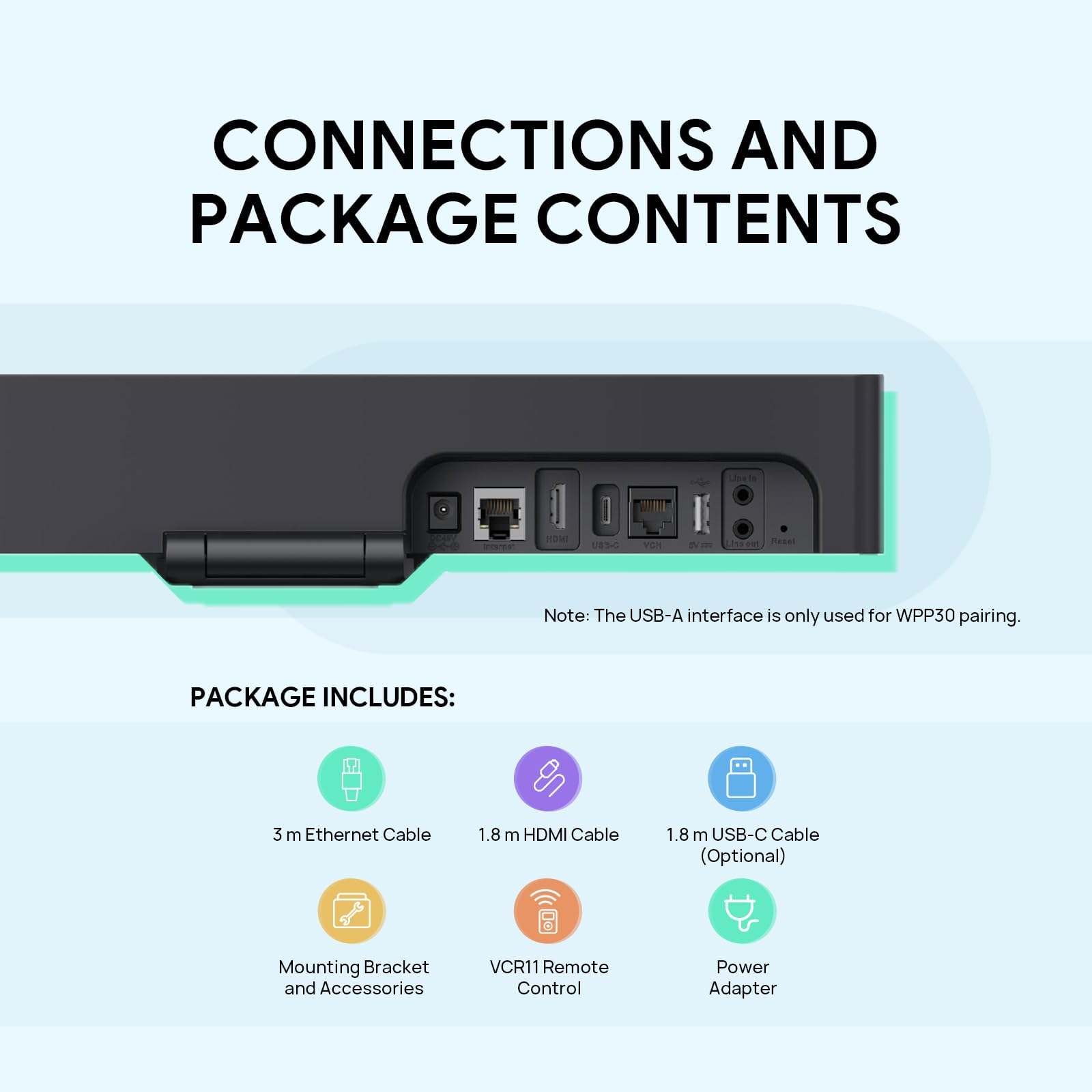 Yealink MeetingBar A10 Video Conference Room System 4K 120° Wide Angle Camera AI Auto Framing Conference Webcam with 8 Mics Arrays Speaker Tracking Noise Cancellation Teams Zoom Certified 6