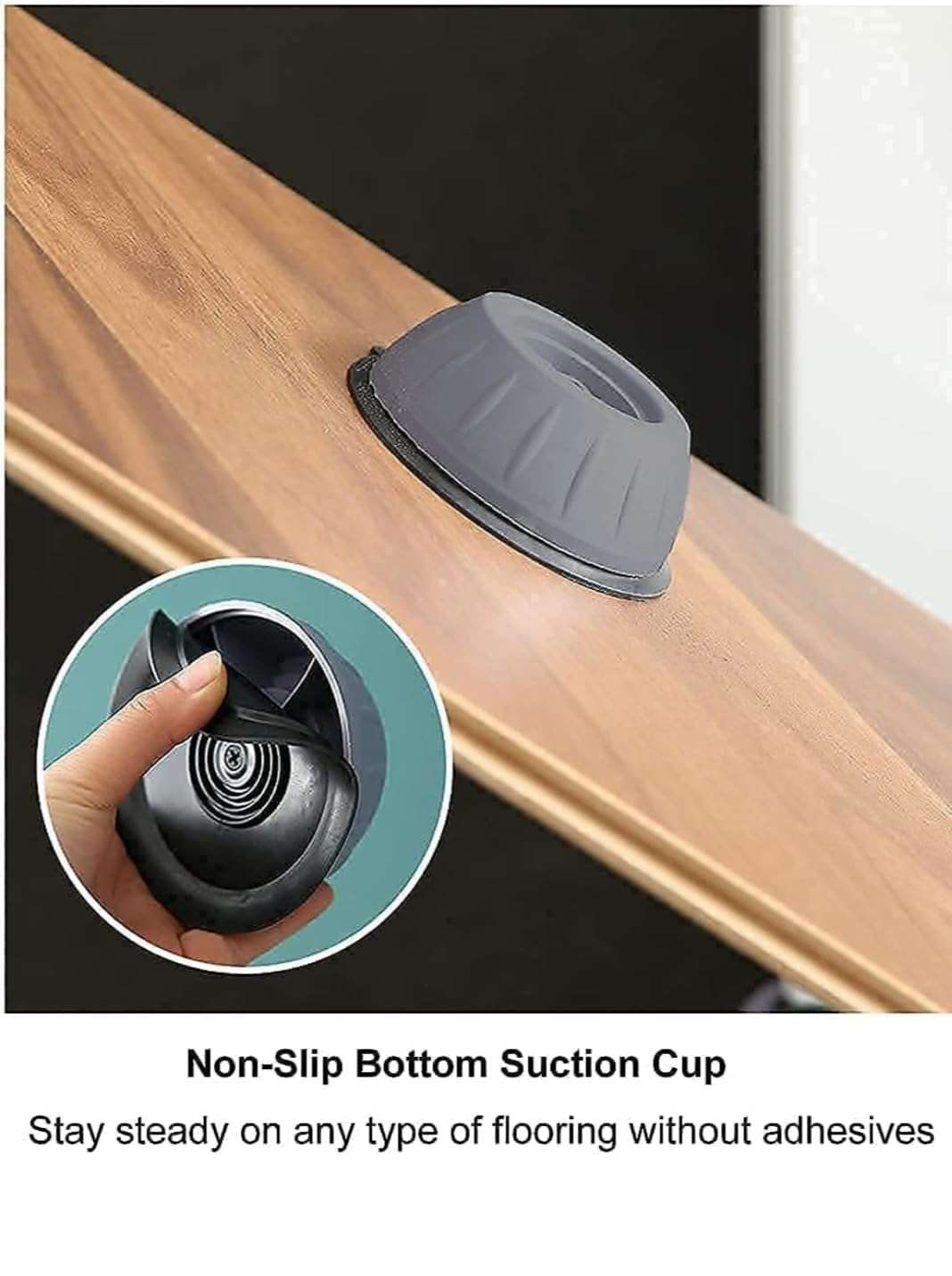 EASTASIF Anti Vibration Stand Suitable for Air Cooler, Refrigerator, Washing Machine, Water Cooler Material Plastic, Rubber (12 cm x 10 cm) 5