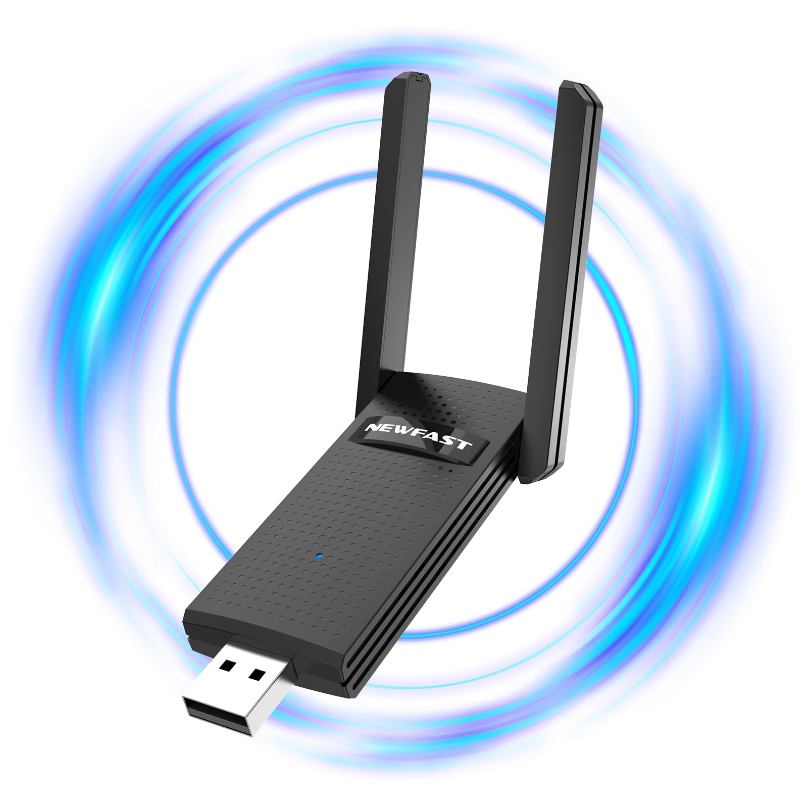 NEWFAST AC1300 USB WiFi Adapter for Desktop PC 2.4G/5G Dual Band Wireless Network Transceiver Adapter with Dual Antennas, Wireless WiFi Adapter Dongle Compatible Windows 8/8.1/10/11 (NF-U327)