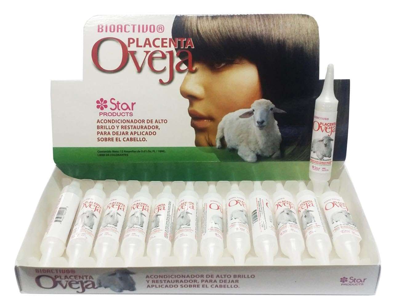 Generic Purified Placenta Sheep Leave in Hair Conditioner 12 Applications, Clear 1