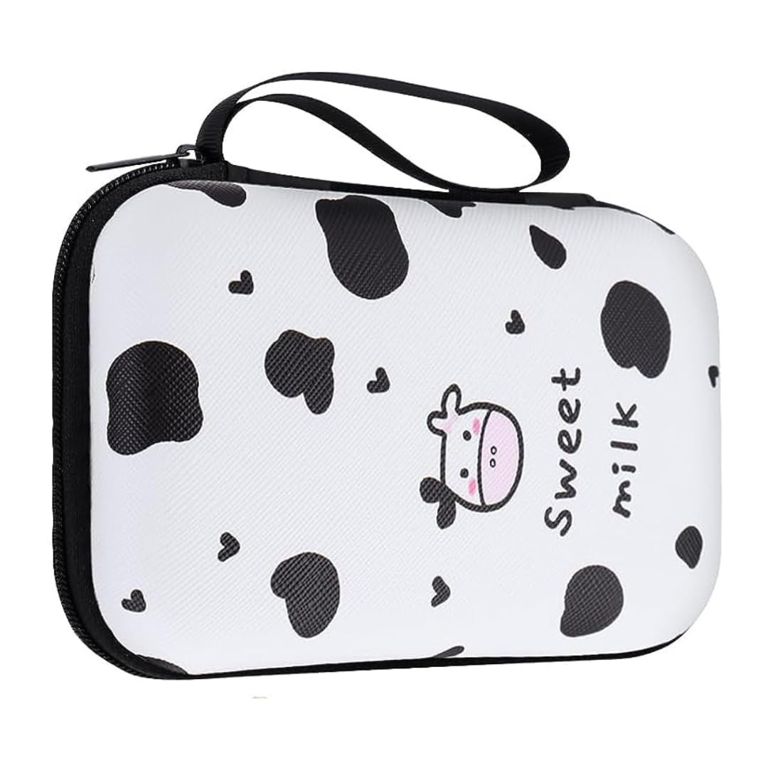 VNJ External Hard Drive Portable Carrying Case Milk Cow 1
