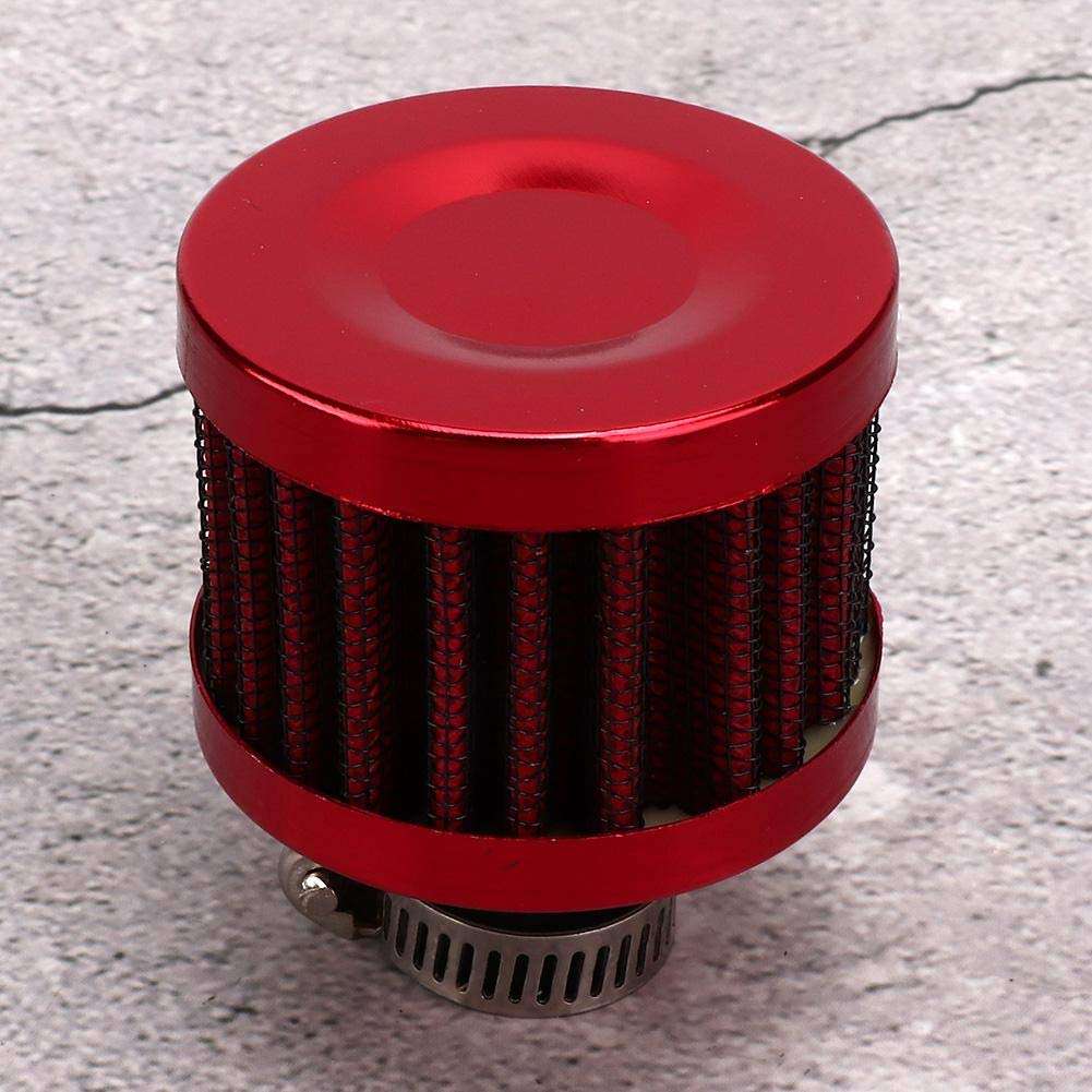 Kuuleyn Air Intake Breather, 13mm/0.5in Mini Air Intake Filter Vent Crankcase Breather Universal Car Accessory For Car and Motorcycle(Red) 5