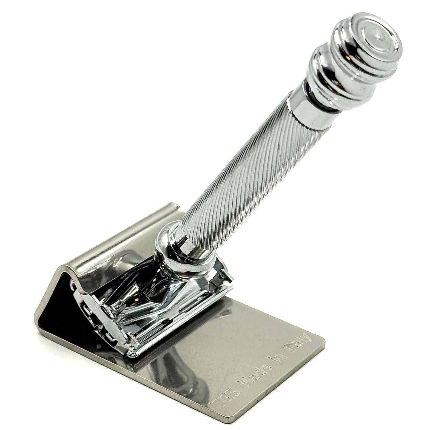 The Goodfellas' Smile 304 Stainless Steel Double Edge Safety Razor Stand, Compatible with all Standard Safety Razor Models & Brands 4