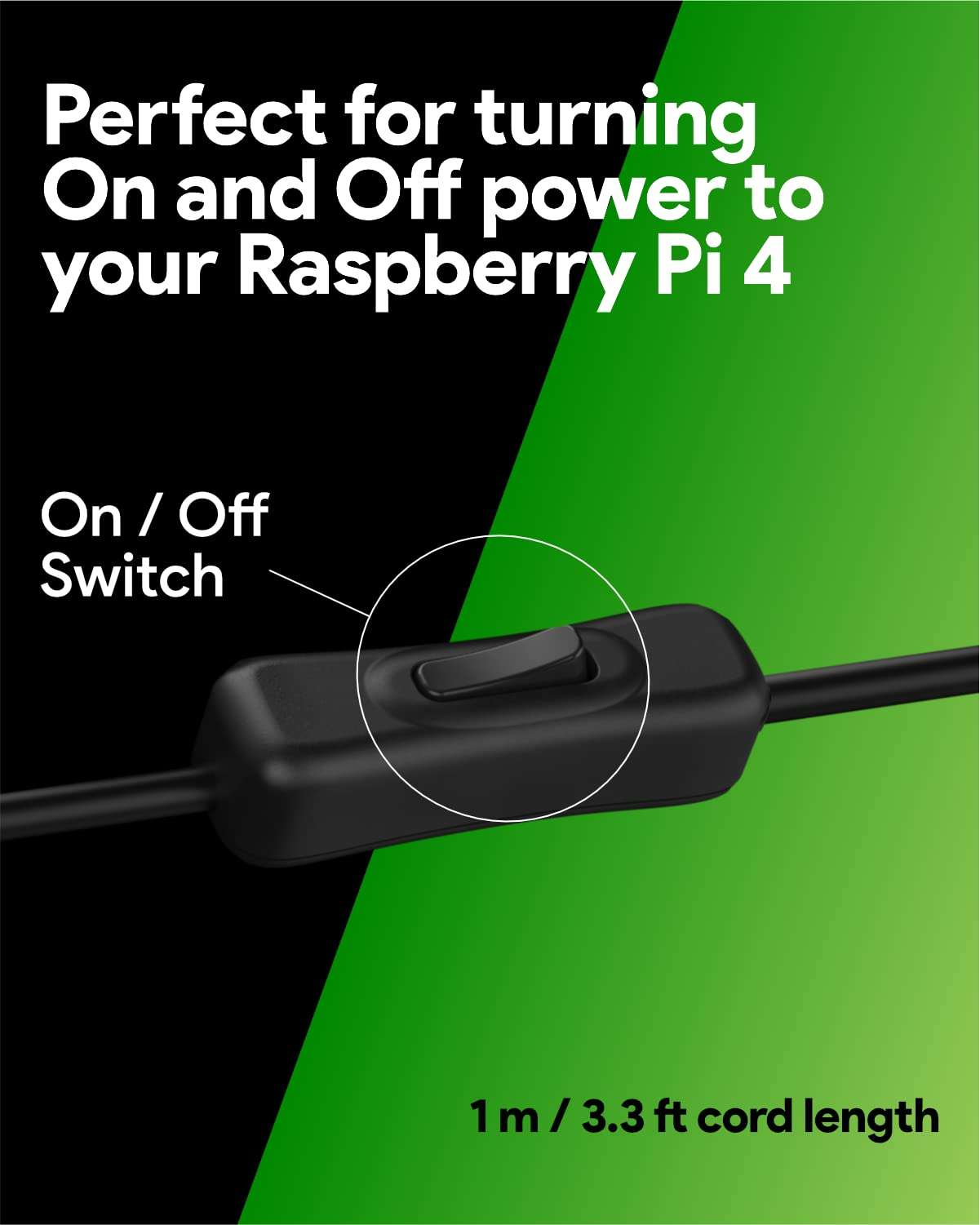 Argon USB C Power Supply with Switch | Raspberry Pi 4 Power Supply 5