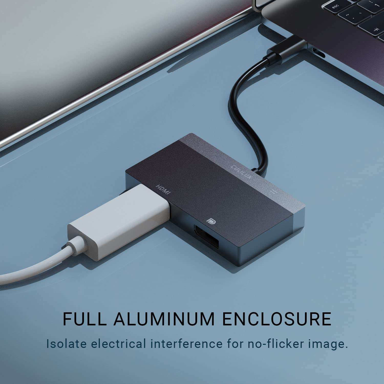 Cubilux 8K@60Hz Thunderbolt 4/3 to HDMI DisplayPort Adapter Support 100W PD Charging, USB Type C to HDMI/DP Converter Charger Compatible with Surface Pro Dell HP Lenovo Asus Alienware Laptop Computer 6