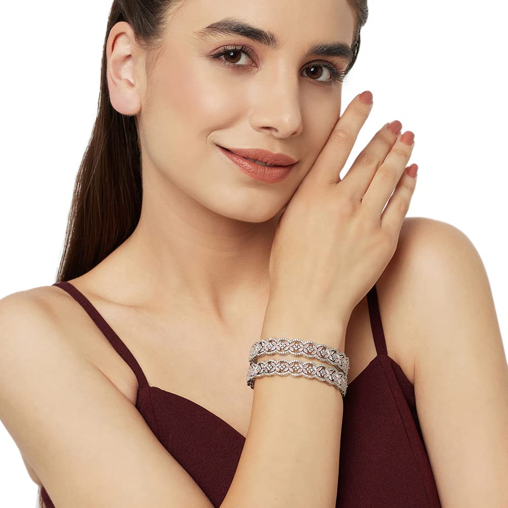 CZ Elegance Heavily Embellished Women's Bangles 5