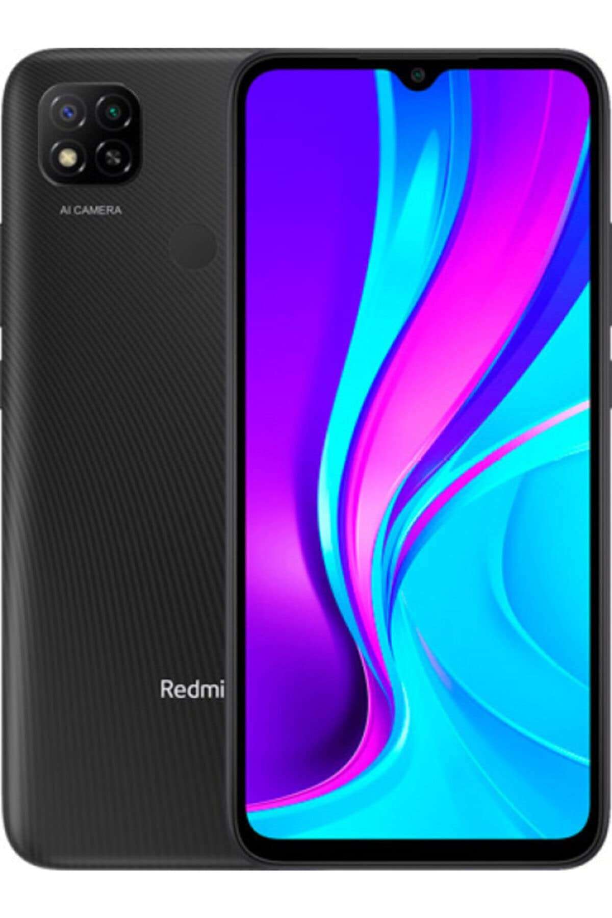 Xiaomi Redmi 9C Smartphone, 2 GB + 32 GB, 6.53 "HD + Dot Drop Display 5000mAh (typ) con Face Unlock AI, 13 MP, Tripla Fotocamera, Grigio (Midnight Grey) 1