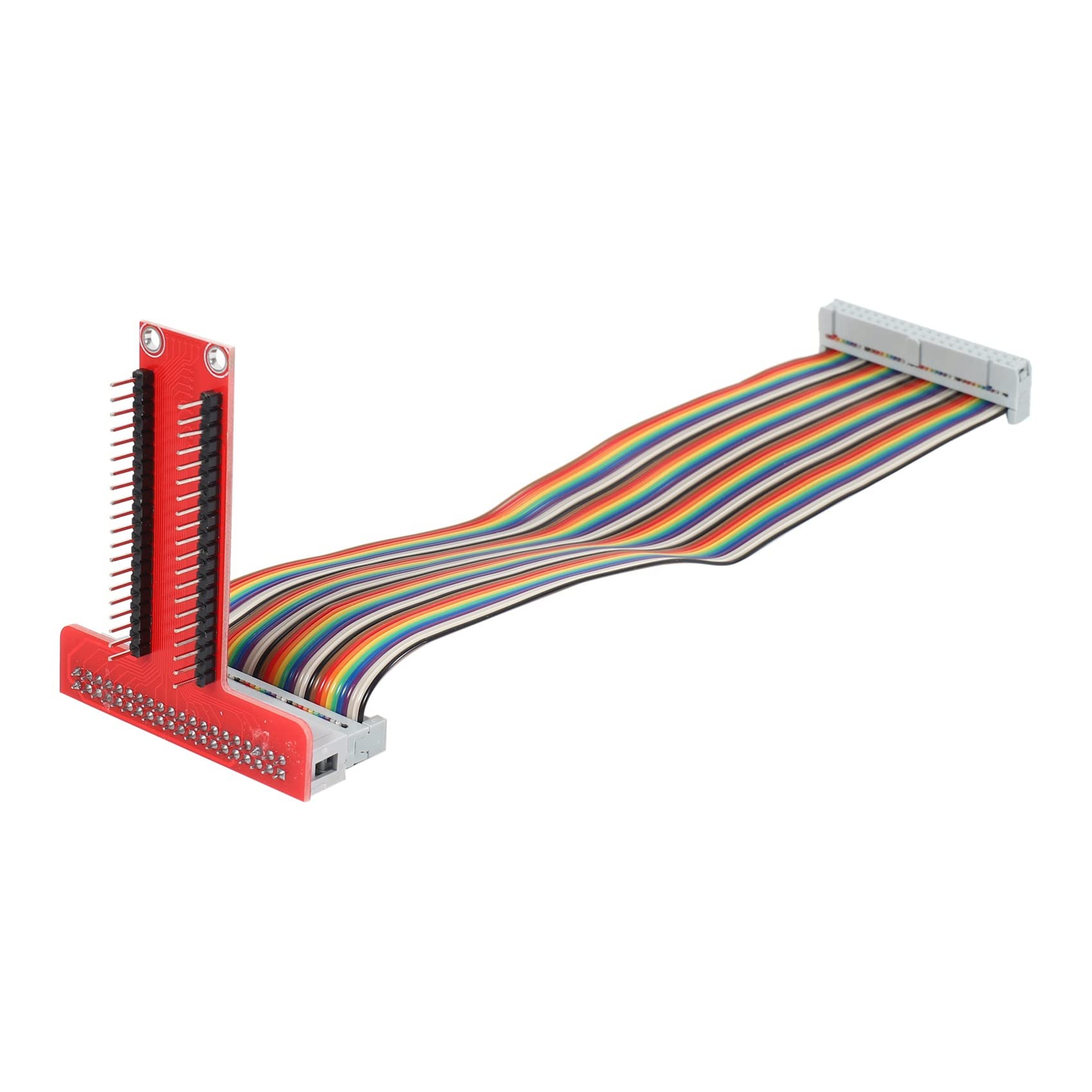 KTELI 10X RPi GPIO Breakout Expansion Board + Ribbon Cable + Assembled T Type GPIO Adapter for 3 2 Model B & B+, red, 750069832 4