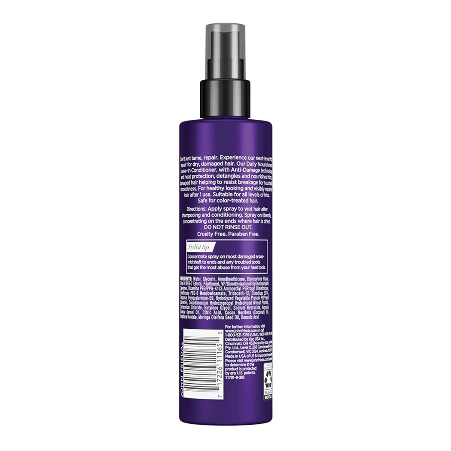 John Frieda Frizz Ease Care Daily Nourishment Leave In Conditioning Spray, 236ml 3