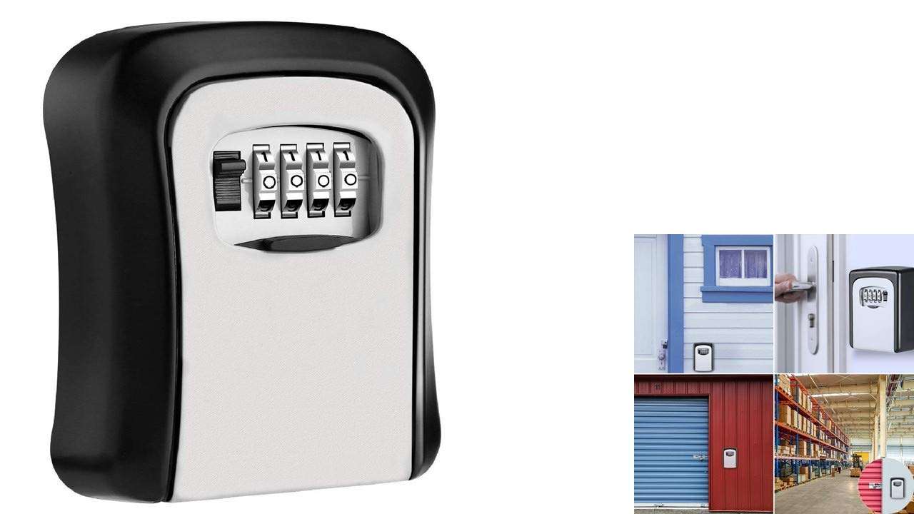 Breewell New 2020 Combination Key Safe Outdoor Storage Box with Code Password Security Lock | Multicolour 1
