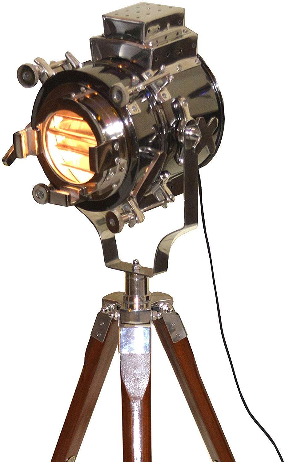 R.I Royal Instrument Nautical Floor Spot Light Tripod Style for Home Decor 1