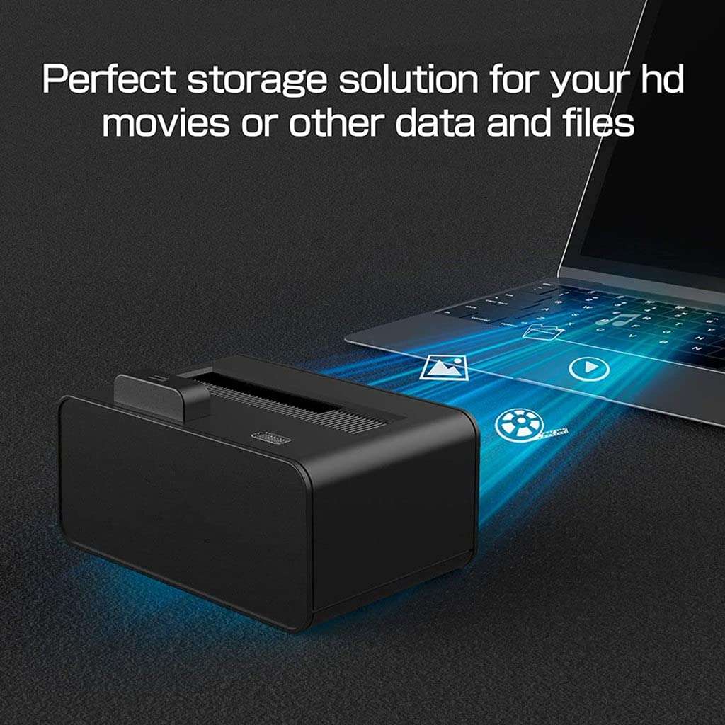 External Hard Drives USB 3.0 to SATA Hard Drive Docking Station Pop Up Button, 2.5,3.5-inch HDD SSD Station UASP Support 10TB 5