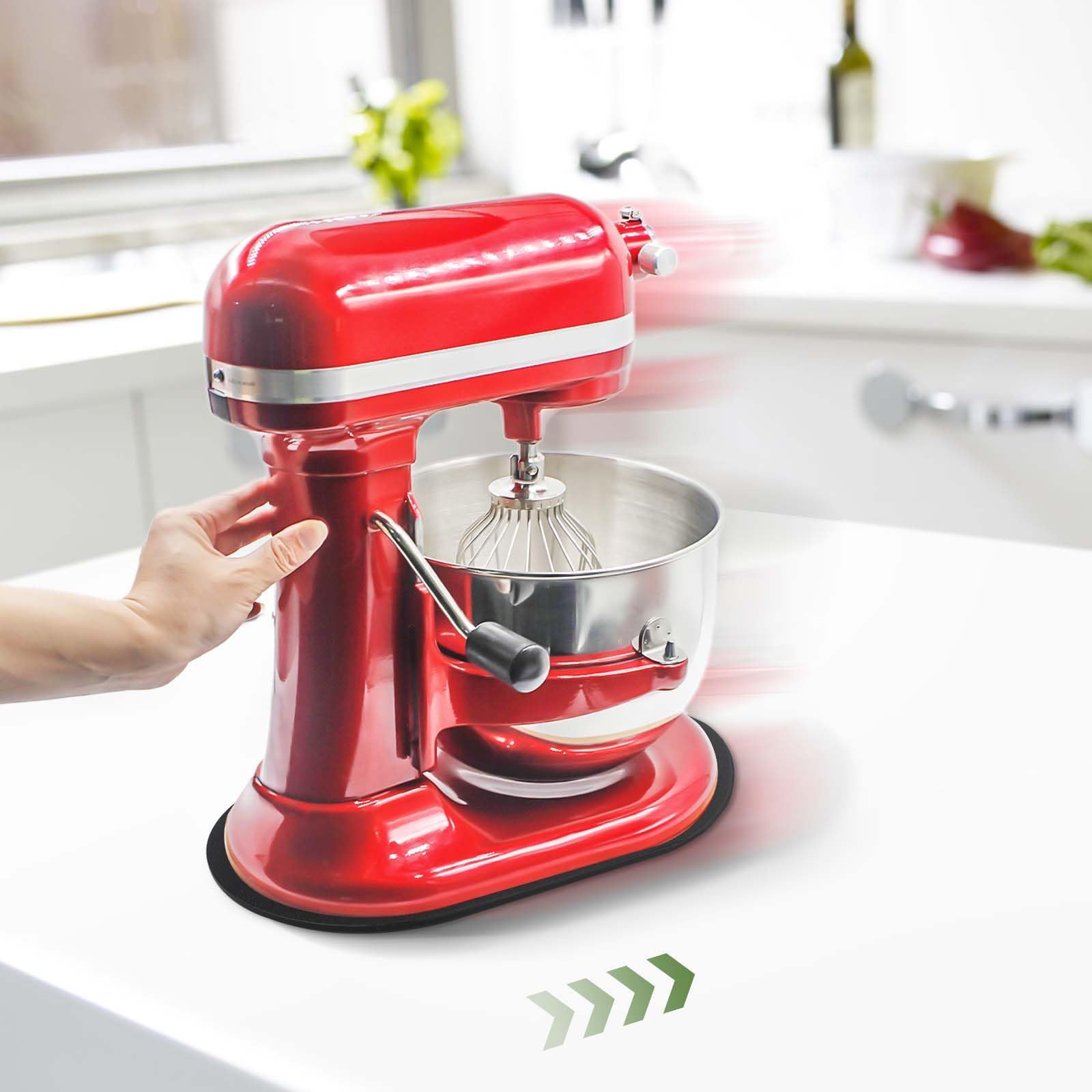 for Kitchen Aid 5-8 Qt Bowl Lift Stand Mixer Slider Mat, Mixer Sliding Tray for Kitchen Aid Accessories and Attachments, Countertop Storage, Upgraded Material 4