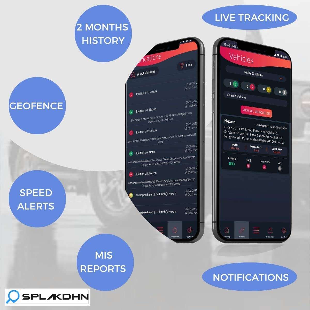 GPS Tracker car OBD is a Plug and Play GPS Device for Car, SUV and All Other Vehicle with ODB-2 Port | Mini GPS Tracking Device with Anti Theft Alarm from SPLAKDHN car GPS Tracking Device 6