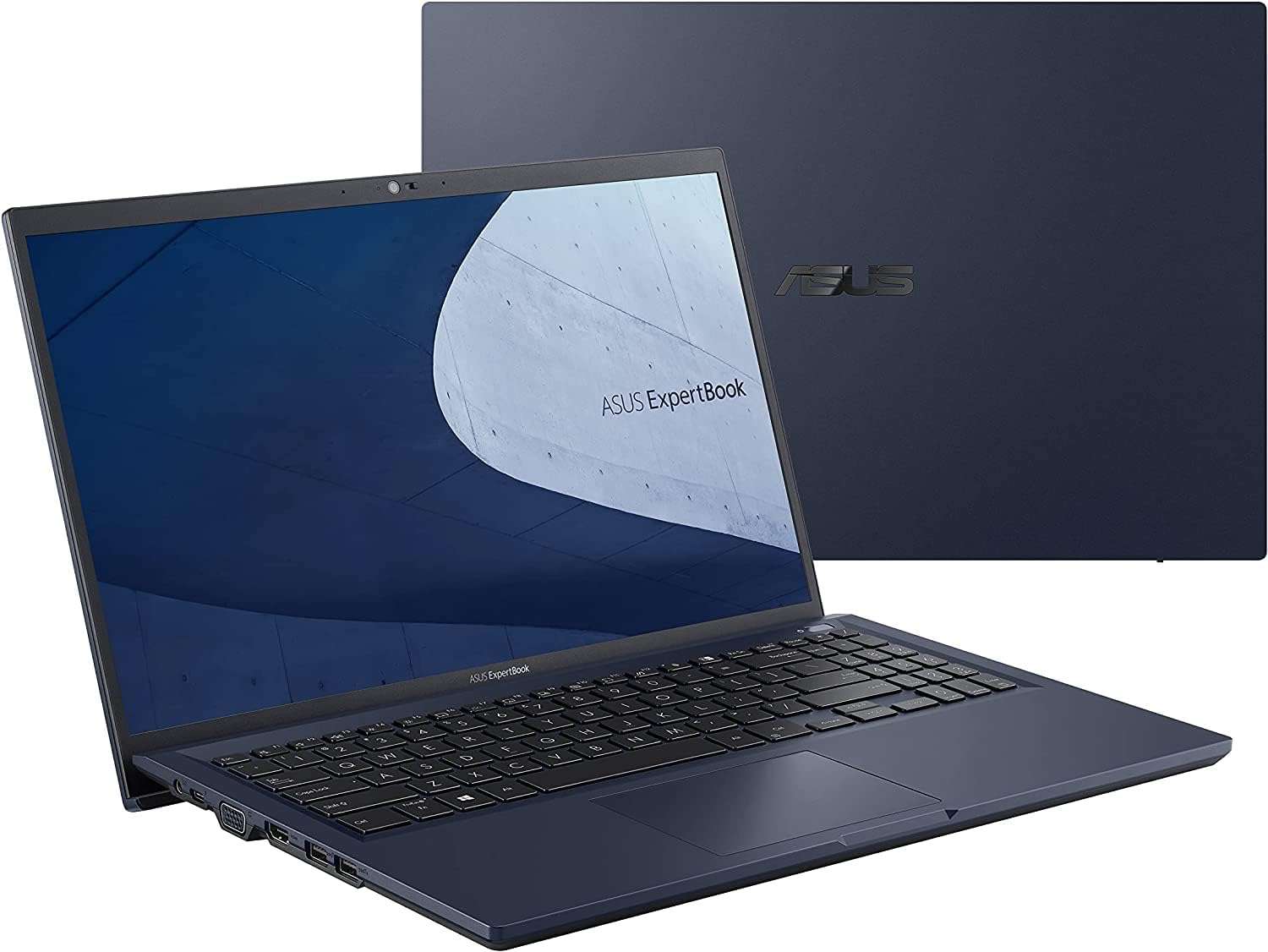 ASUS ExpertBook B1 B1500 15.6" FHD (Intel 4-Core i5-1135G7, 40GB RAM, 2TB PCIe SSD, Military Grade Durable) Business Laptop, Fingerprint, Backlit, 3-Year Warranty, IST HDMI, Win 11 Pro, Star Black 3