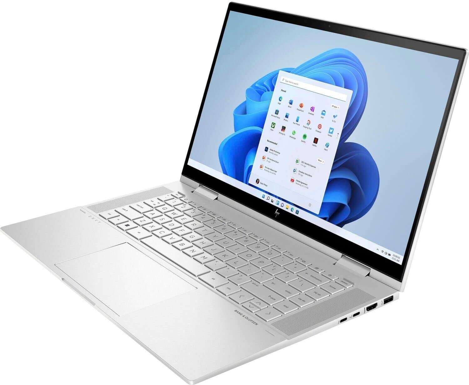 HP Envy x360-15.6" FHD IPS Touchscreen Laptop 11th Gen (Intel i7-1165G7 4-Core, 32GB RAM, 1TB PCIe SSD, Intel Iris Xe (1920x1080), Active Pen, WiFi 6, BT 5.2, Win11H) with Hub 4