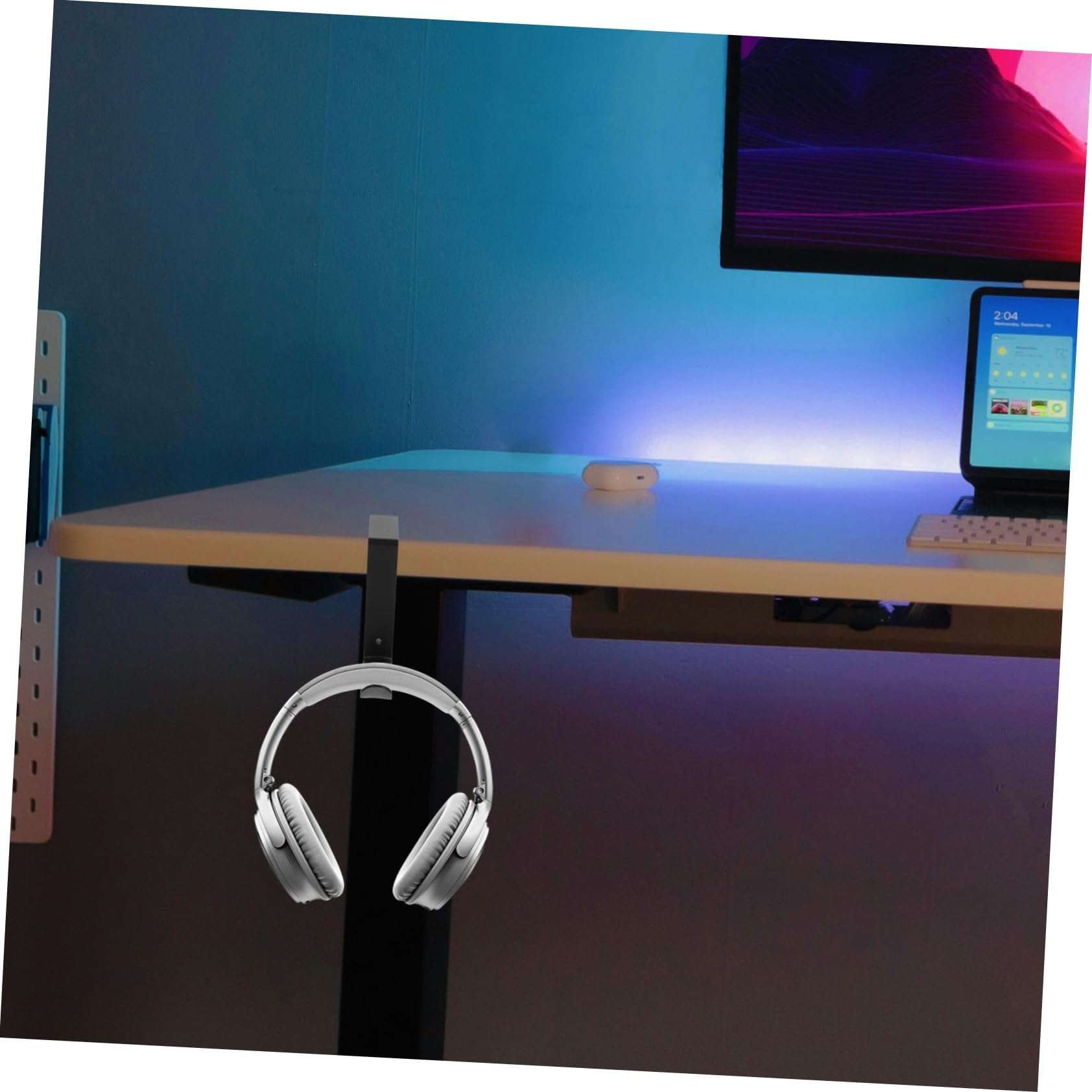 1pc Headphone Hook Headphone Holder Headset Shelf Rack Headphone Hanger Headphone Stand Headsets Stand Headphone Storage Hook Headset Holder Headphone Rack Headsets Holder 3