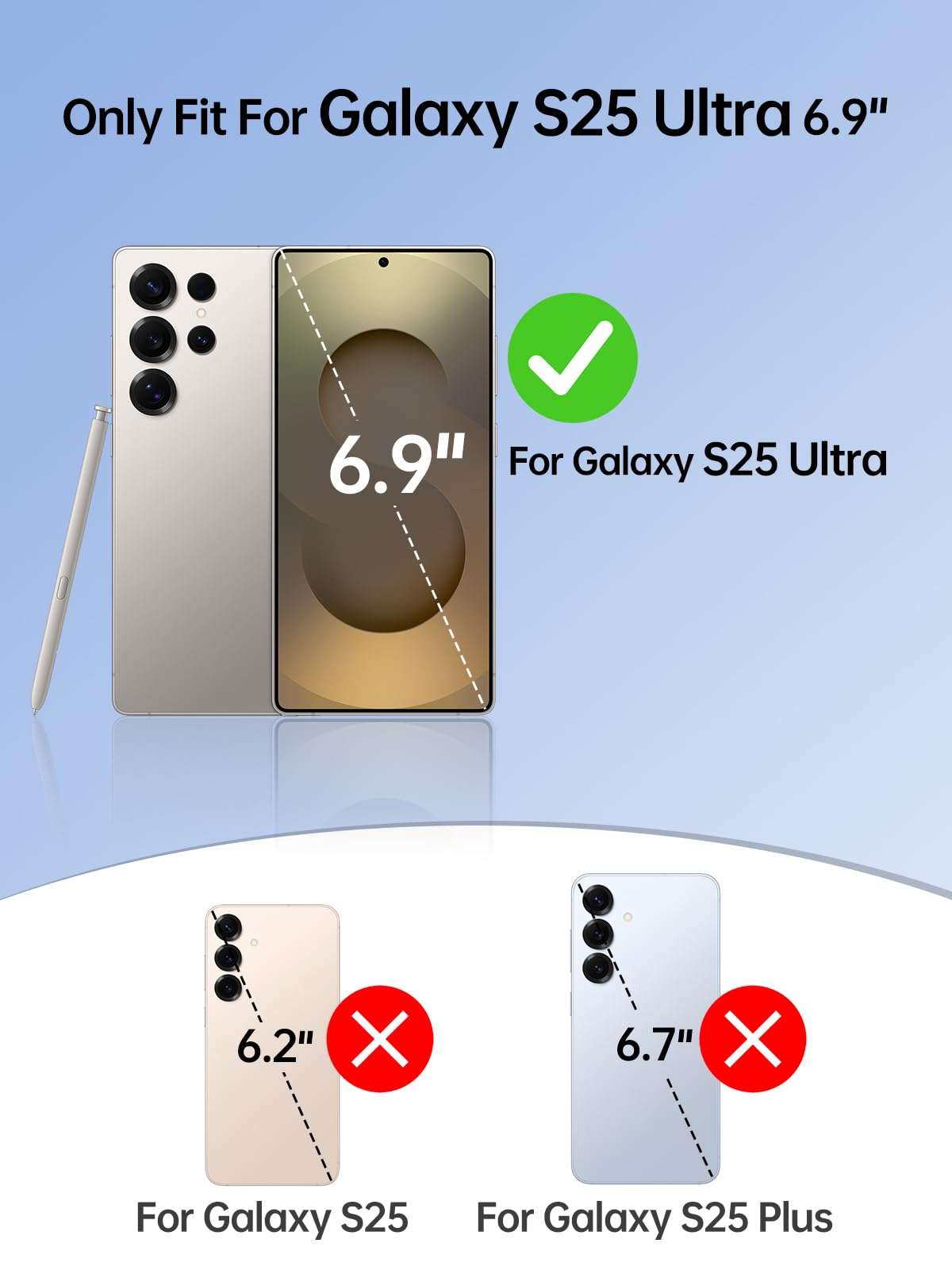 NEWDERY for Samsung Galaxy S25 Ultra Battery Case 6.9",10000mAh Portable Power Bank with LED Display, Qi Wireless Charger & 20W USB C Fast Charging, Sync-Data Supported Black 4