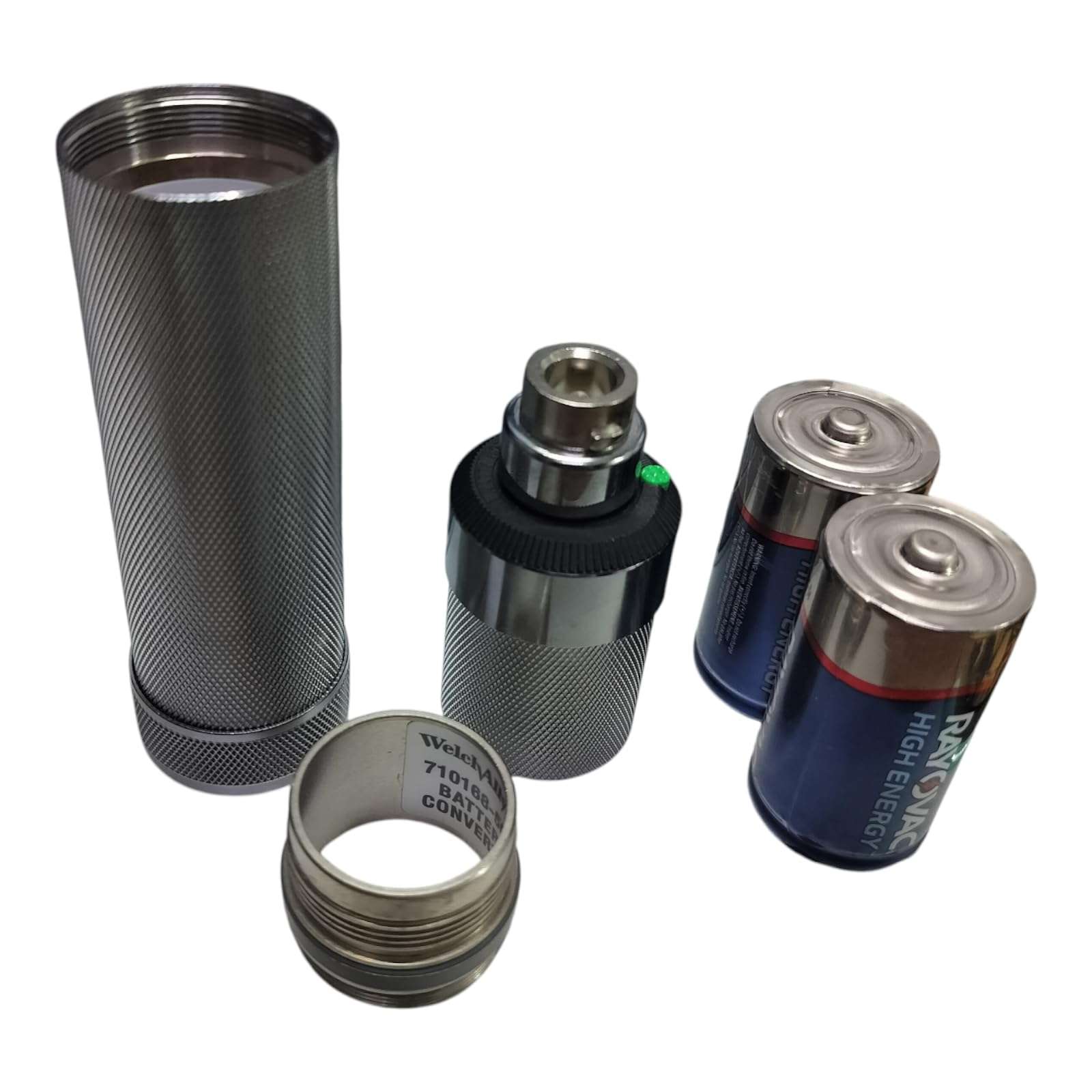 OTICA for Welch Allyn 3.5V Dry C-Cell Battery Handle for Diagnostic Otoscopes, Ophthalmoscopes, Retinoscope – With 2 Alkaline C Battries 3