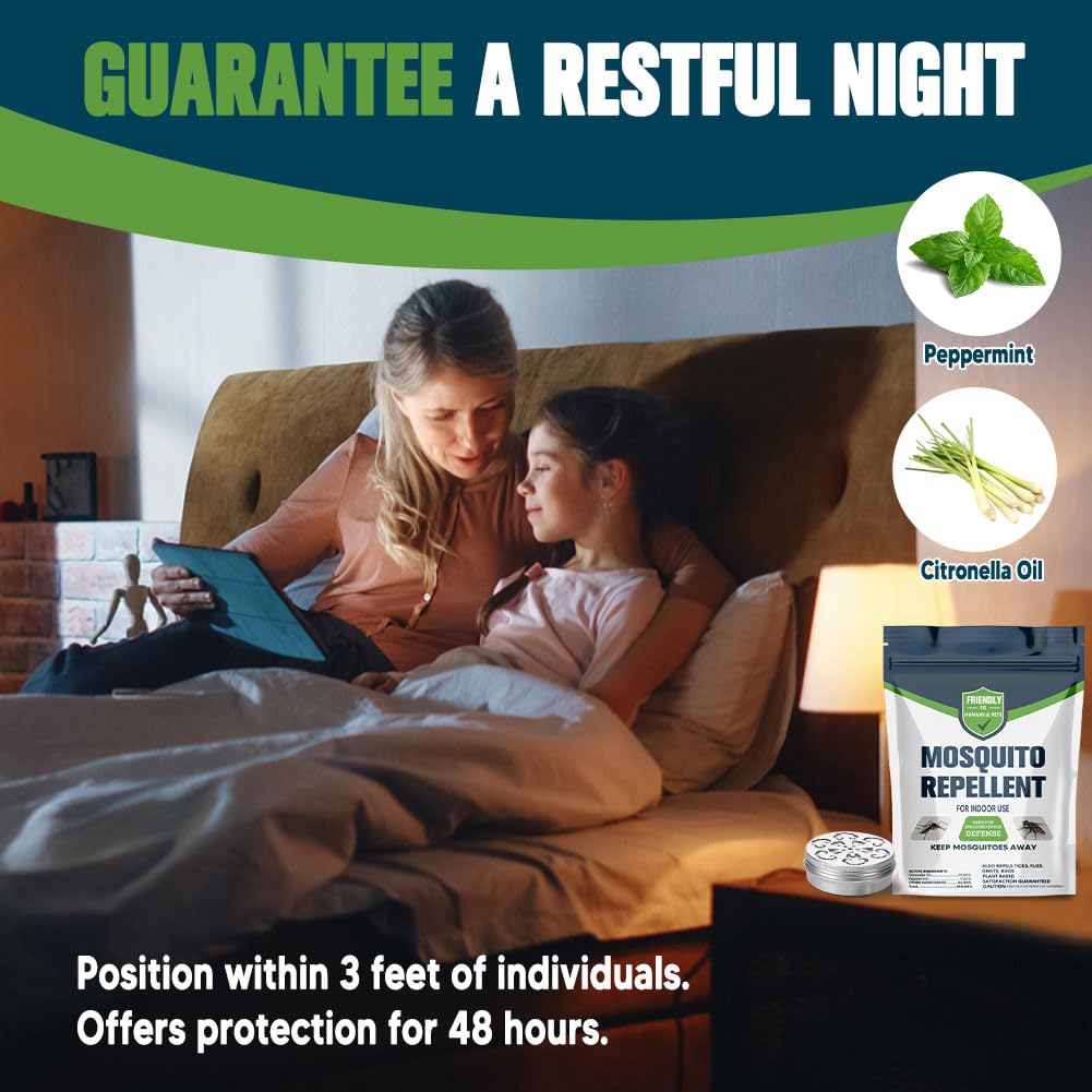 NCOPDFF Mosquito Repellent Outdoor Patio, Mosquitoes Deterrent for Yard,Mosquito Repellent Indoor, Outdoor Mosquito Control, Keep Mosquito Away,Plant Based Ingredients,Great for Room/Travel/Camping-2P 6