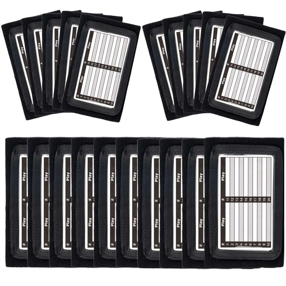 Adult Wrist Coach (20 Pack)- Playbook QB Wristband - Triple Windows Football Armband 1