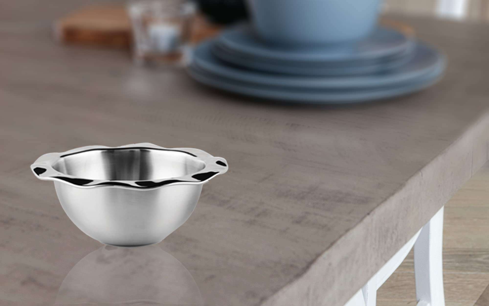 Shapes Set of 4 Pcs Stainless Steel Dessert Bowl Set (Set of 4 ) 4