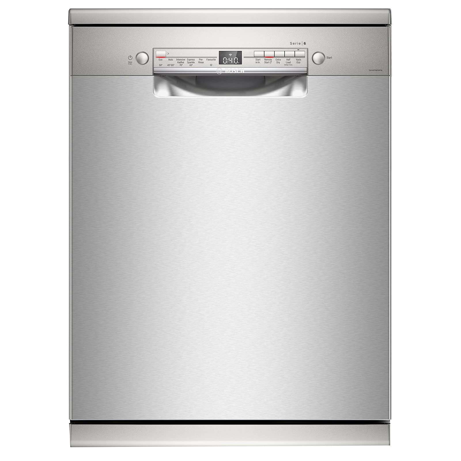 Bosch 13 Place Settings Dishwasher (SMS6ITI00I, Silver Inox, WiFi Enabled) 1