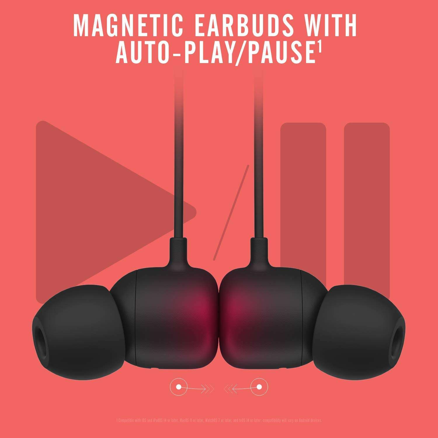 Beats Flex - Wireless in Ear Earphones, 12 Hours of Battery Life, 10 min Fast Charge for 1.5H, Apple W1 Chip, Magnetic Earbuds, Class 1 Bluetooth, Built-in Microphone - Black 4