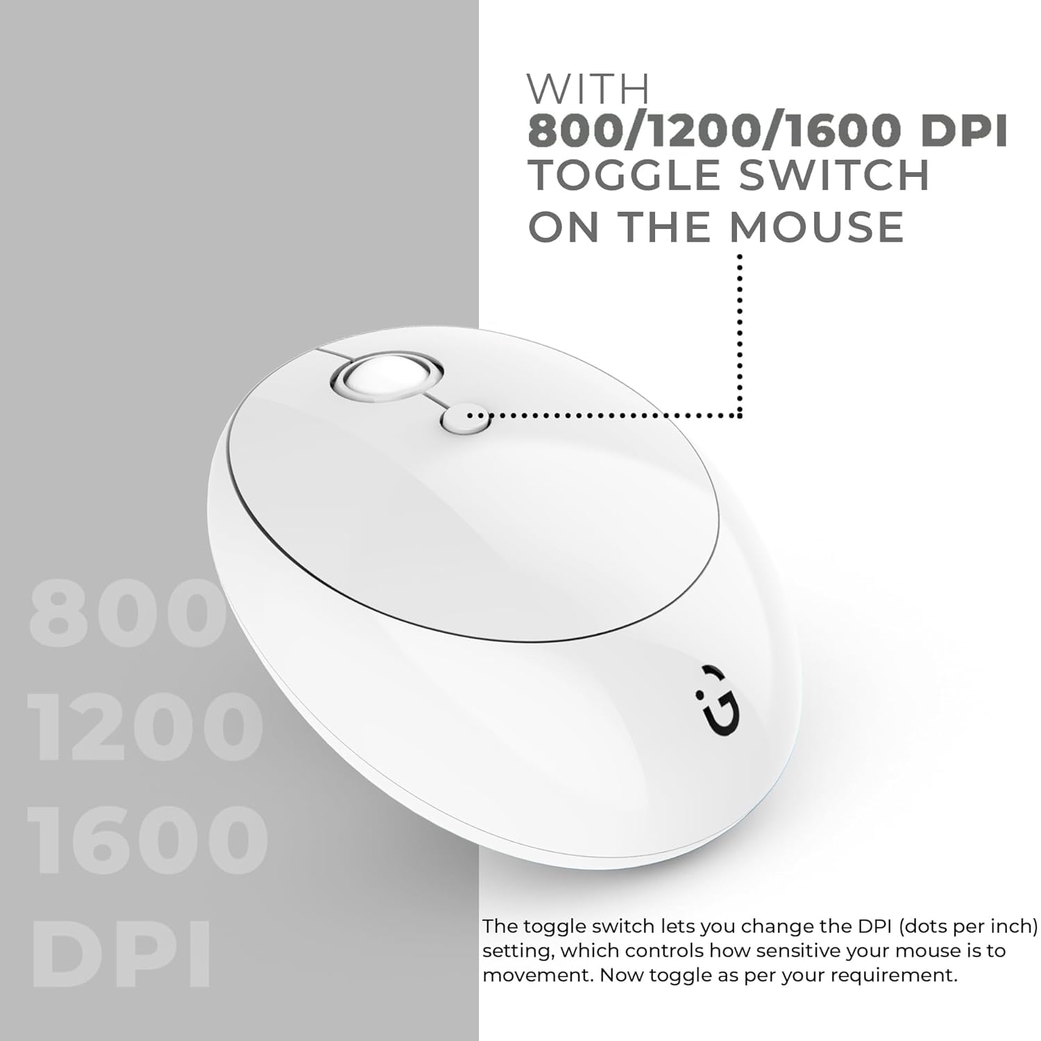 iGear KeyBee Retro Typewriter Inspired 2.4GHz Wireless Keyboard with Mouse Combo for Desktop/Laptop and Devices with USB Support, Single Nano Receiver, Round Keycaps, Cleaning Brush (White) (White) 6