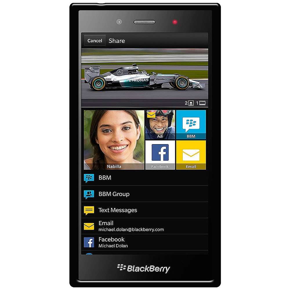 Amzer Amzer Pudding TPU Skin Case Back Cover for Blackberry Z3 Z 3 - Skin - Retail Packaging - Black 2