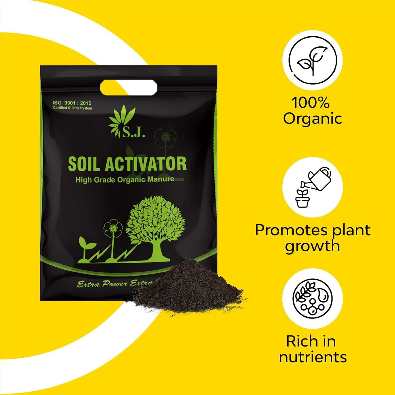 SJ Organics Soil Activator 5 KG Home gardening pack | Organic Manure for Plants (5 kg (Pack of 1)) 6