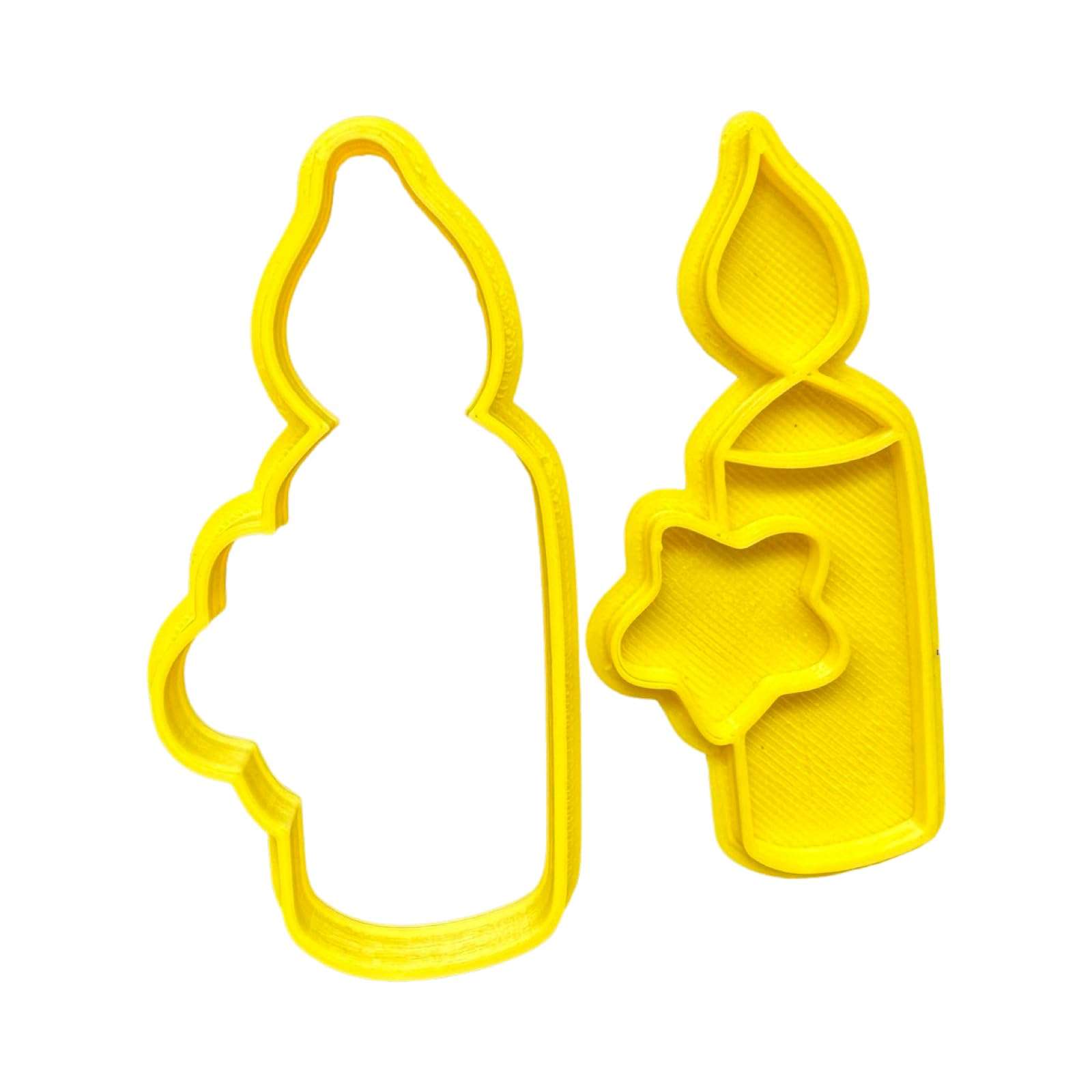 The Cookie Cutter Hub Birthday Candle Cookie Cutter Embosser/Stamp for Cupcakes Fondant Icing Clay Cake Baking Decoration 3