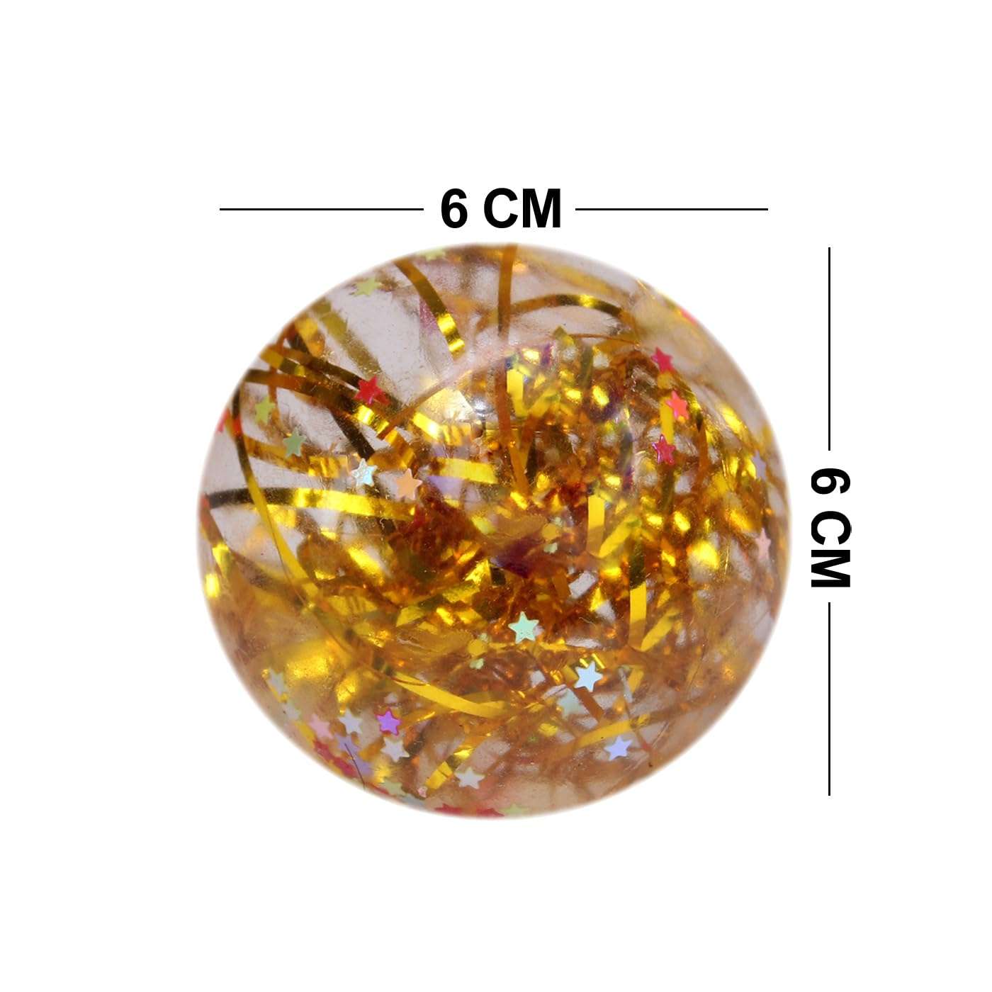 Pelo Set of 2 Squishy Glitter Stress Ball/ Stress Relief Ball/ Squeeze Ball/ Mesh Squishy Ball Relieve Anti-Stress Anti Anxiety for Kids and Adults Pack of 1 3