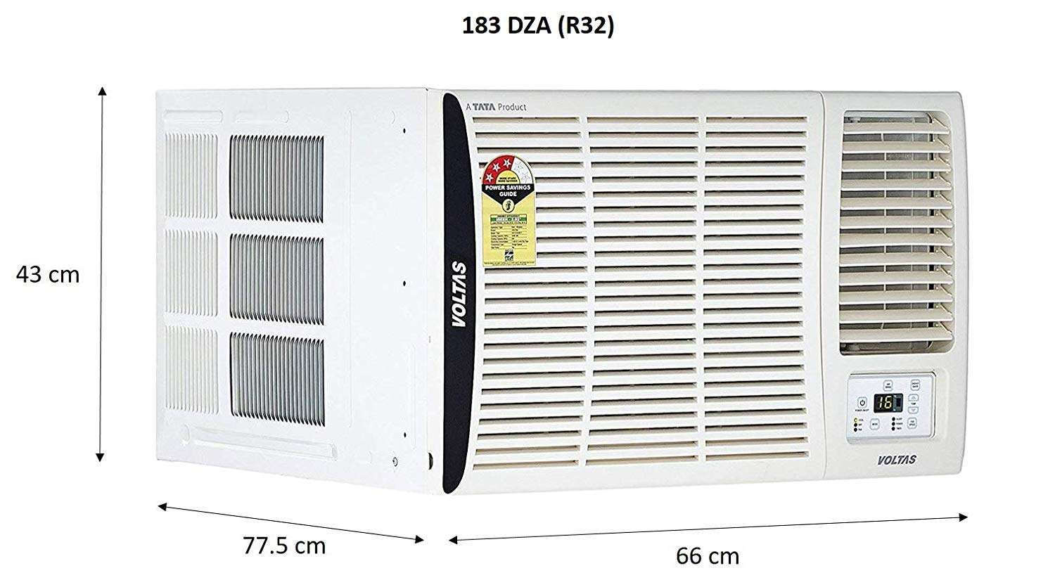Voltas 1.5 Ton 3 Star Window AC (Copper 183 DZA/ 183 DZA R32 White) 3