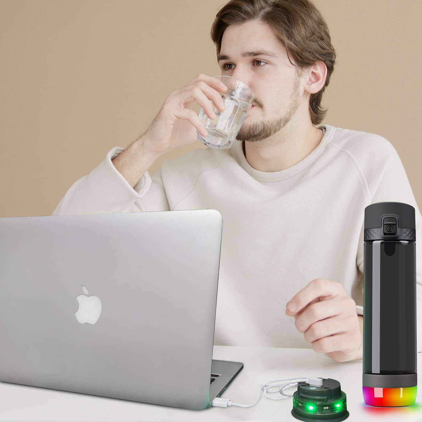 FitTurn 2 Pack Charger for HidrateSpark PRO Smartest Water Bottle Charging Cable, Replacement USB Charger Cable Dock for Hidrate Spark PRO Steel/Tumbler Stainless Steel Smart Bottle Accessories 4