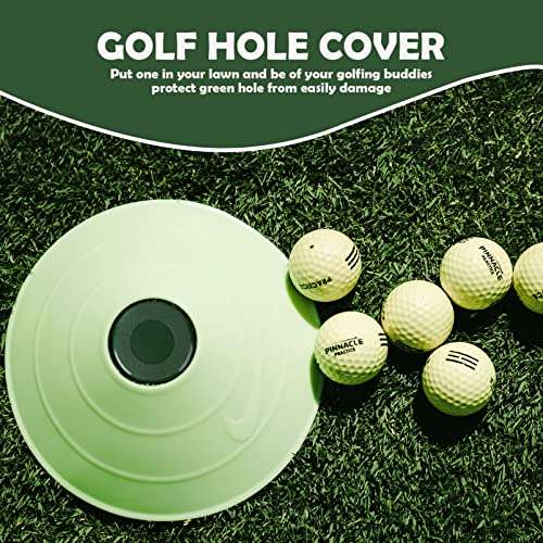 BESPORTBLE Golf Cup Cover: Golf Cup Green Cap Plastic Golf Hole Cup - Golf Training Aids Putting for Yard Garden Backyard Outdoor Activities 5