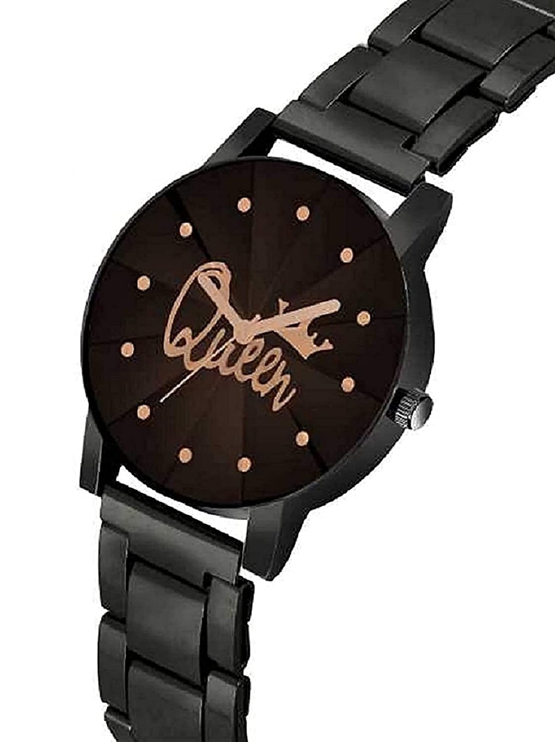 JINIK Combo of King Queen Watch for Men and Women |Couple Watches | Watches for Boys Stylish | Ladies Watch | Watch for Girls Stylish | Chain Watch 3