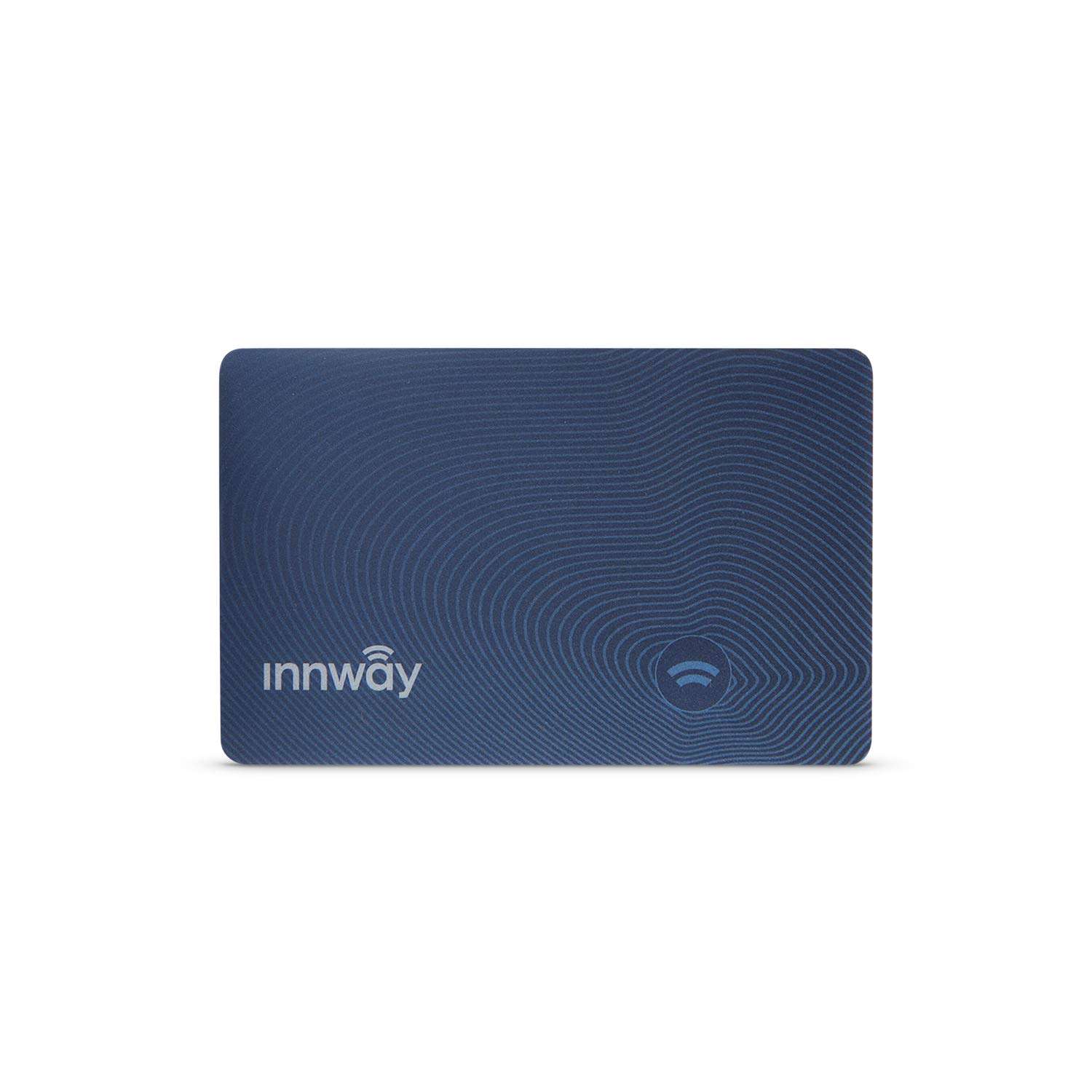 Innway Card Classic - Ultra Thin Rechargeable Bluetooth Tracker Finder for Android. Find Your Wallet, Bag, Backpack, Keys, Laptop, Tablet. (Blue) 1