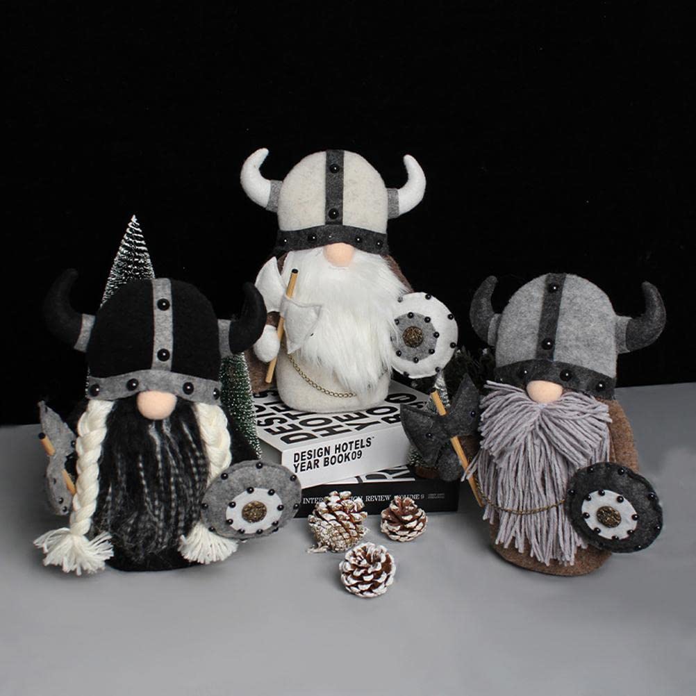 Faceless Gnome Plush Doll Knight Dwarf Viking Gladiator Figurine Table Ornaments Decoration (2) 4