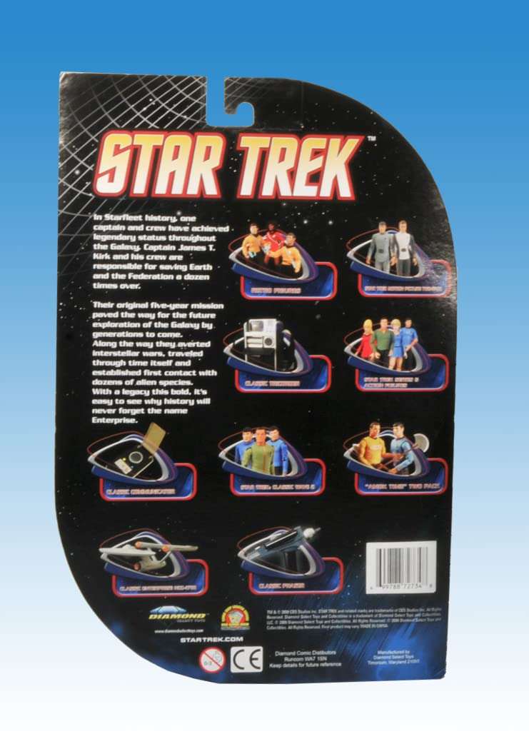 Star Trek The Original Series Captain James T. Kirk Action Figure Green Uniform Diamond Select Toys 2