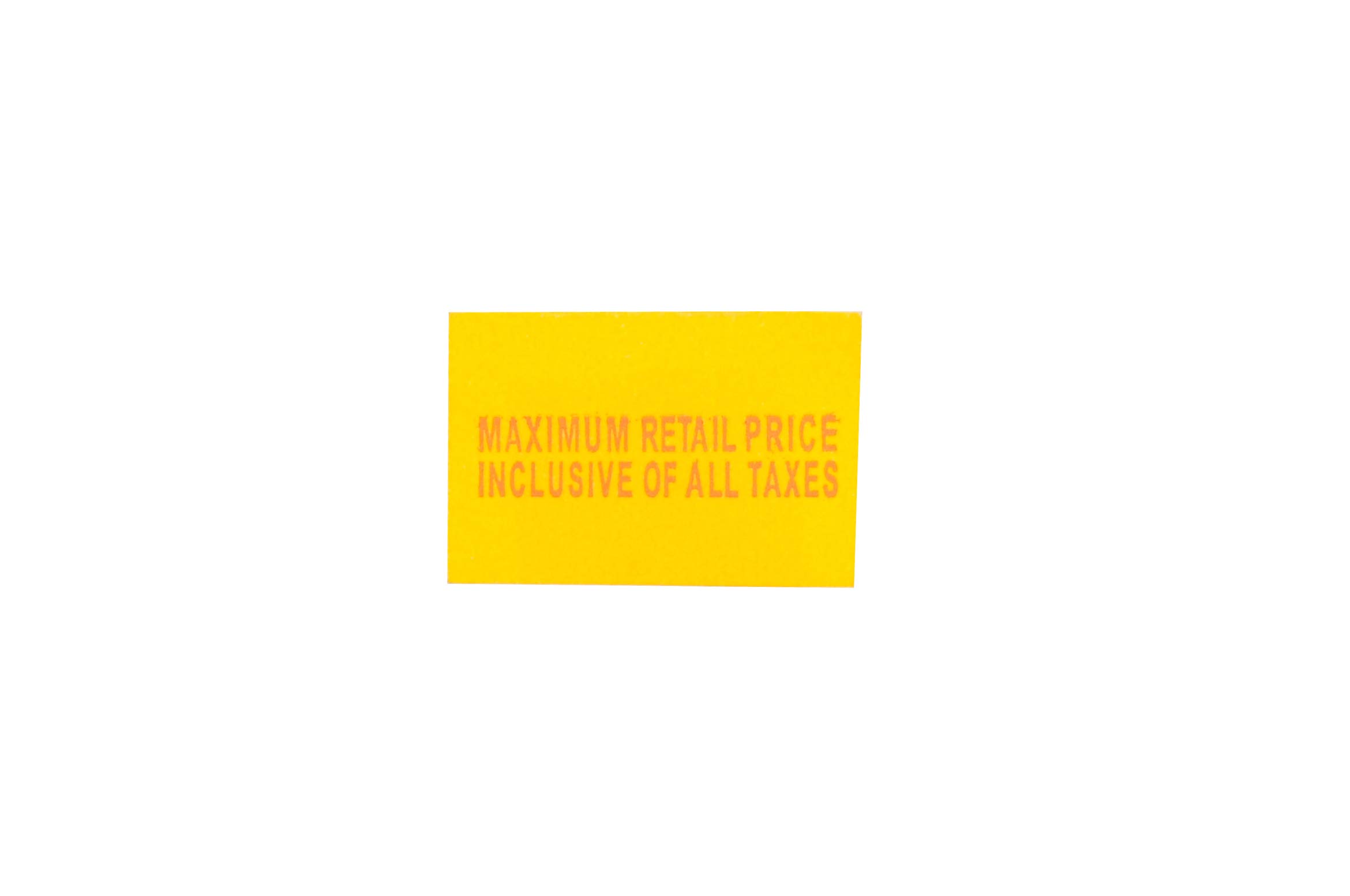Bambalio 2316 2 Line Yellow Colour with MRP Print Label Rolls 10 Rolls x 600 Labels (Box Pack) Compatible with 2316 Labeling Machine Models of All Brands 3