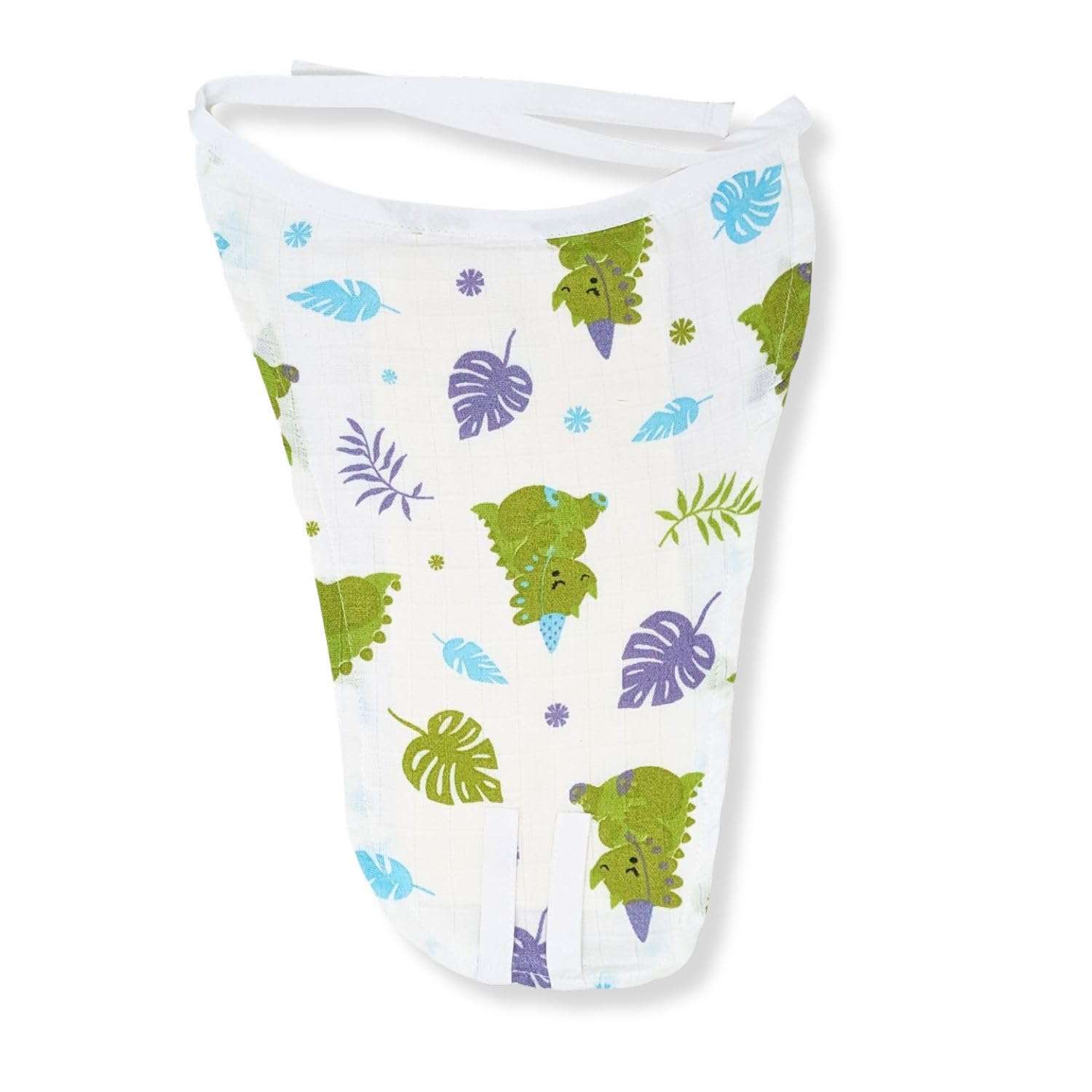 The Boo Boo Club 100% Muslin GOTS certified Organic Cotton Button Jhabla and Nappy Set | Perfect for Summer | Sleeveless Vest | Summerwear Jhabla Langot | 0 to 3 Months | Pack of 4 4