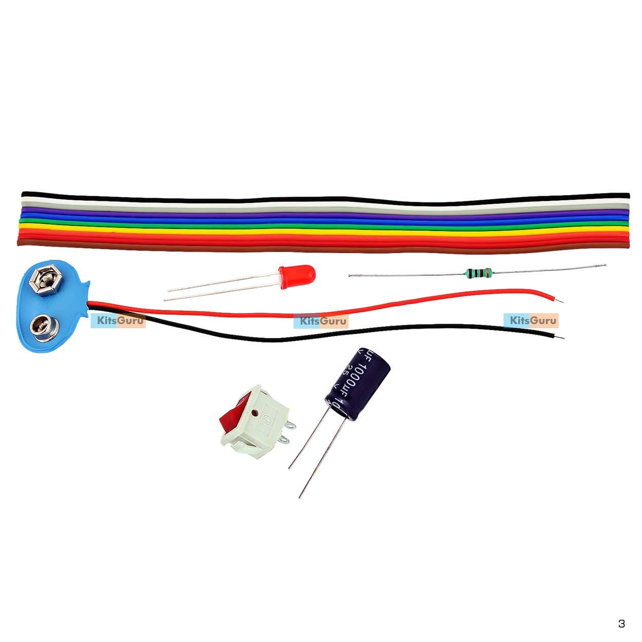 DIY Kit - Time Constant of a Capacitor & RC Circuit : LGSK003 Science Working Model 2