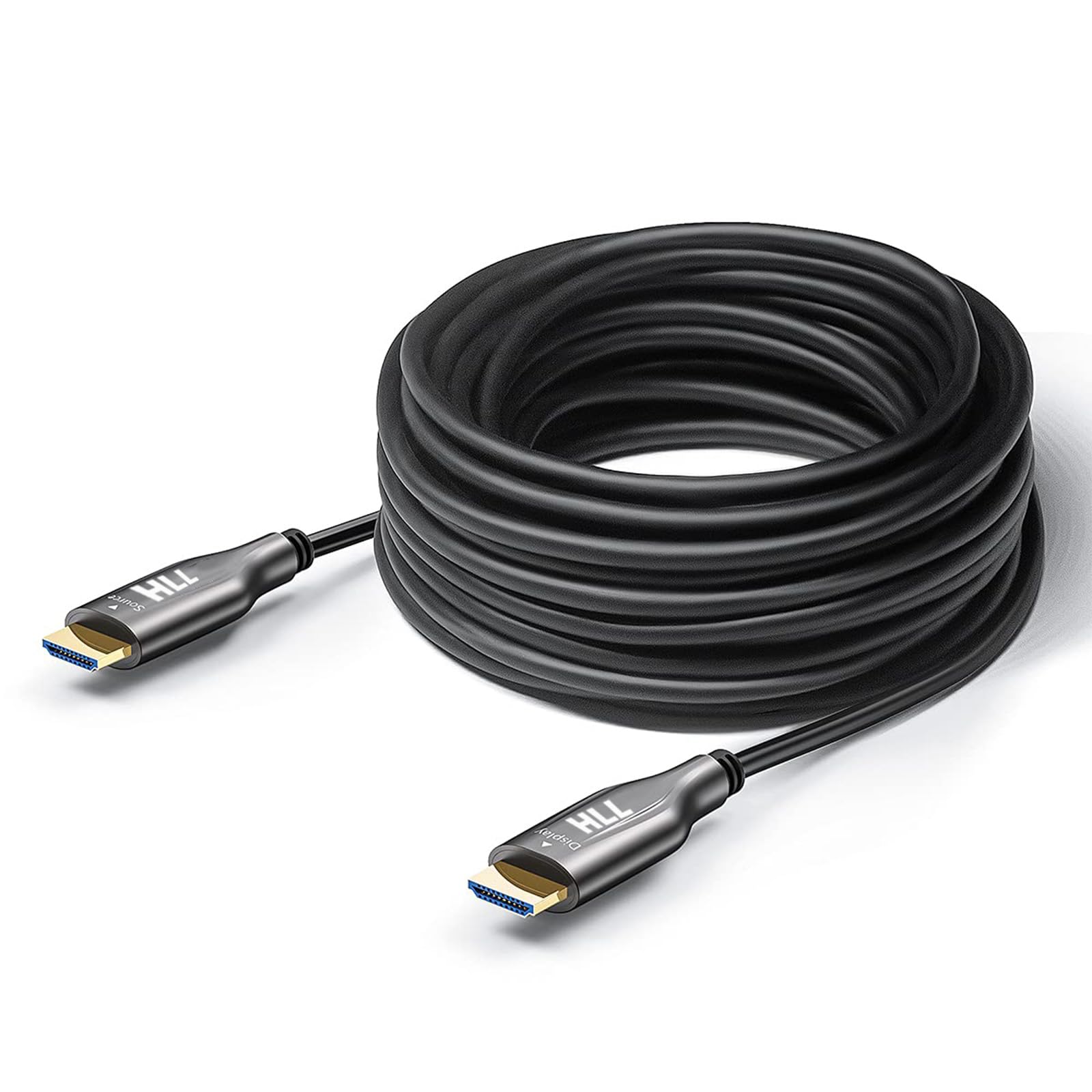Fiber Optic HDMI 65FT-HDMI,Fiber Optic Cable Ultra High Speed HDMI Cord are not affected by electromagnetic Interference,Compatible with Home Theatre,Ultra high Definition Video Image Transmission 1
