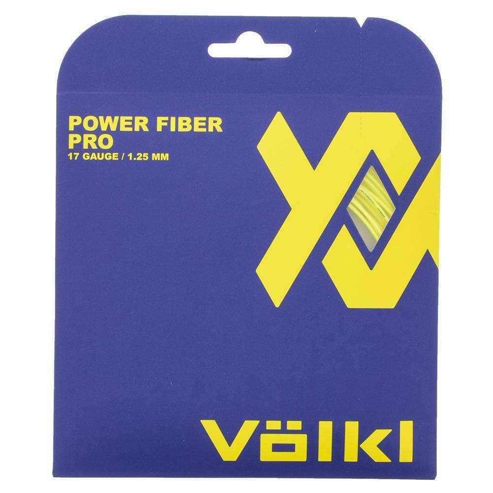 VOLKL Power Fiber Pro | Tennis Racquet String | Durability | Feel & Control | Multifilament String (Neon Yellow, 16, Set) 3
