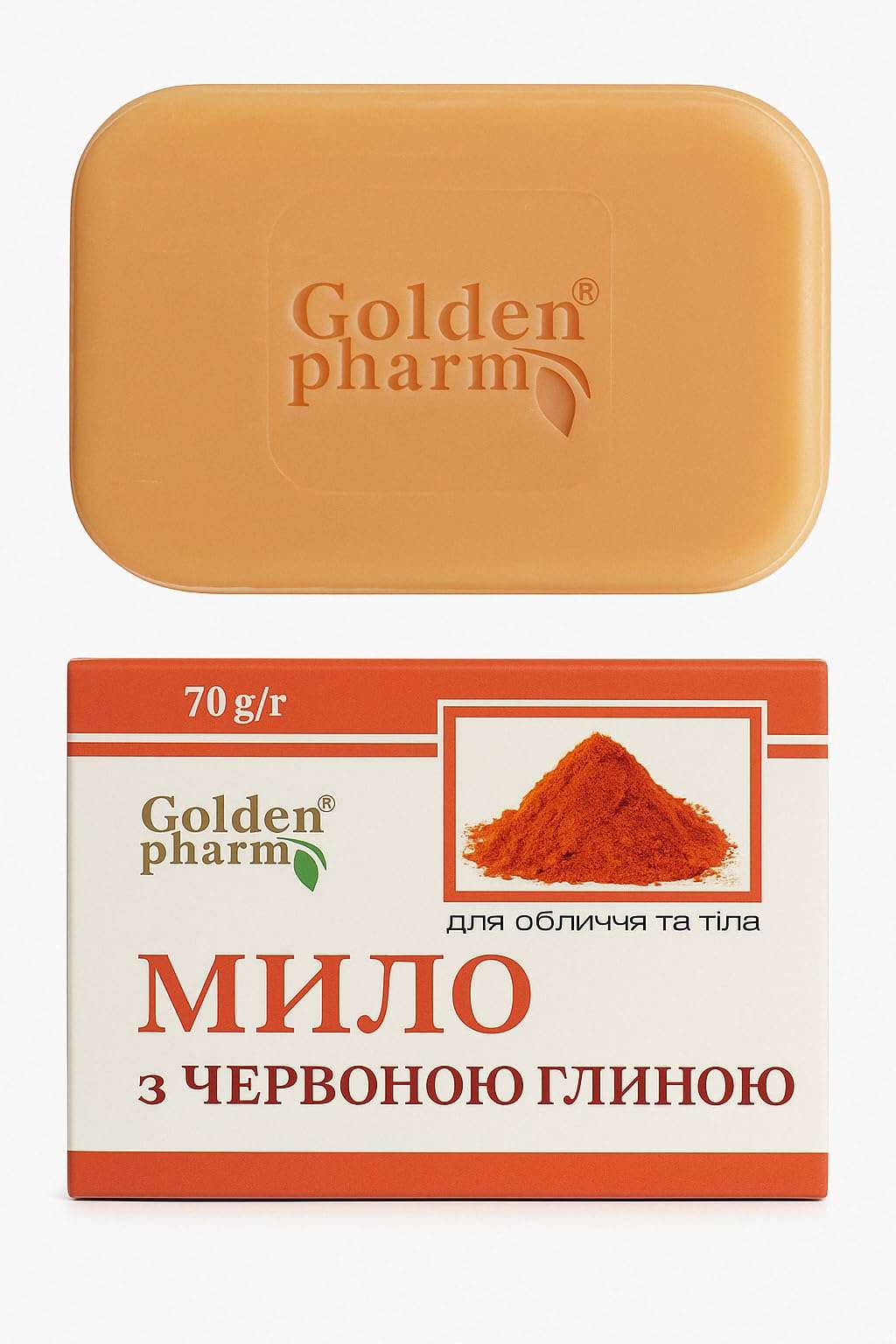 Original Herbs Red Clay Soap Bar for Face & Body - 70g (2.47oz) - 100% Natural, Cold Process Soap, Essential Oil Soap, Deep Cleansing for All Skin Types - Gentle Skincare for Men & Women 1