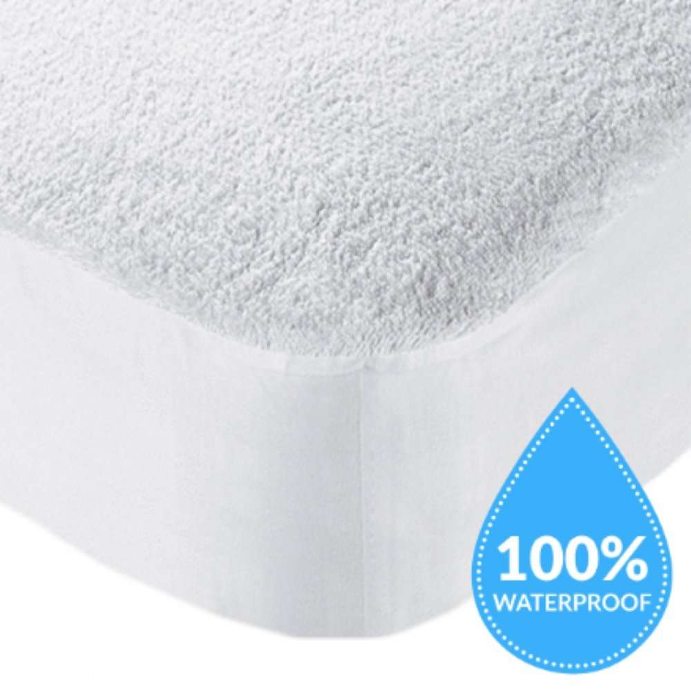 Ans Stylla Mattress Protector for King Size Bed (78X72 in)(White) 12' Height Heavy Quality (2 pc) 4